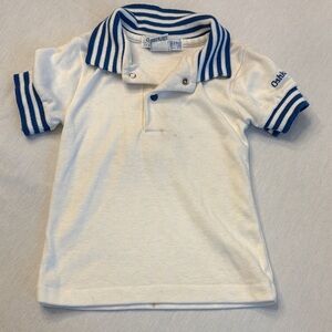 90s OshKosh B'gosh Kids Polo with Blue Stripes